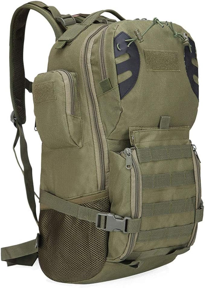 Outdoor Sports Pack Hiking Bag Tactical Rucksack Camo Knapsack Combat Camouflage Tactical Molle 45L Backpack