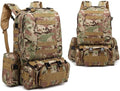 Tactical Backpack Military Molle Hiking 55L Outdoor mountaineering camping trip camouflage tactical all-terrain camouflage