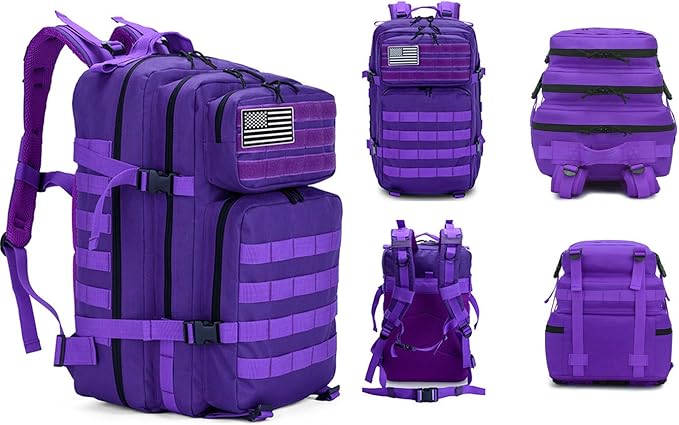 45L Military Backpack Tactica Rucksack Outdoor Assault Pack Hiking Travel Rucksacks