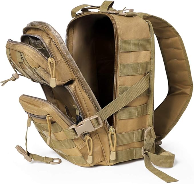 hopopower Tactical Sling Bag Sport Bag Military Rover Shoulder Backpack EDC Assault Range Bag Chest Pack Handbag Waterproof