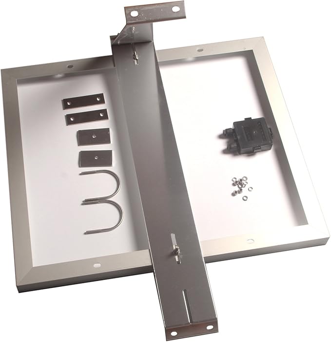 Pole Mount Kit for 30W to 60W Solar PanelsHeavy Duty Adjustable Aluminum Mounting Bracket Kit with Hardware for OutdoorSolar PanelAntennaCamera Mount45-Degree Tilt Mount Fits 2-Inch Diameter Pole