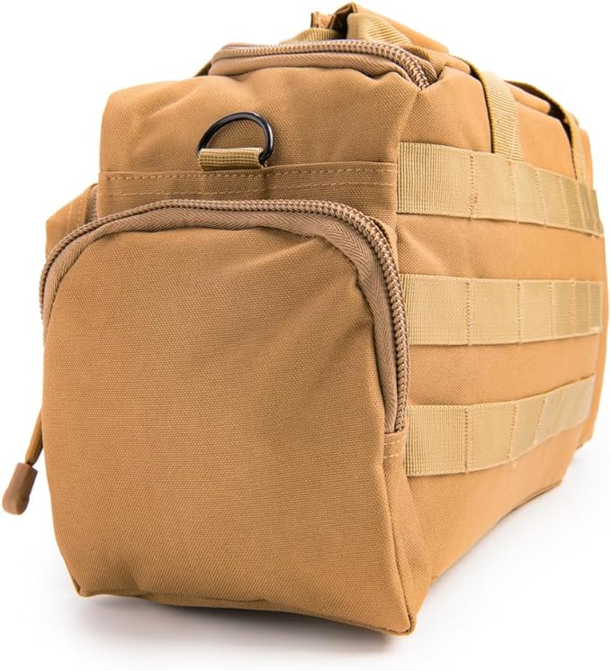 Medium Range Bag with Pistol Retention System Padded Main Compartment Two Mesh Pockets Shoulder Strap and MOLLE Webbing