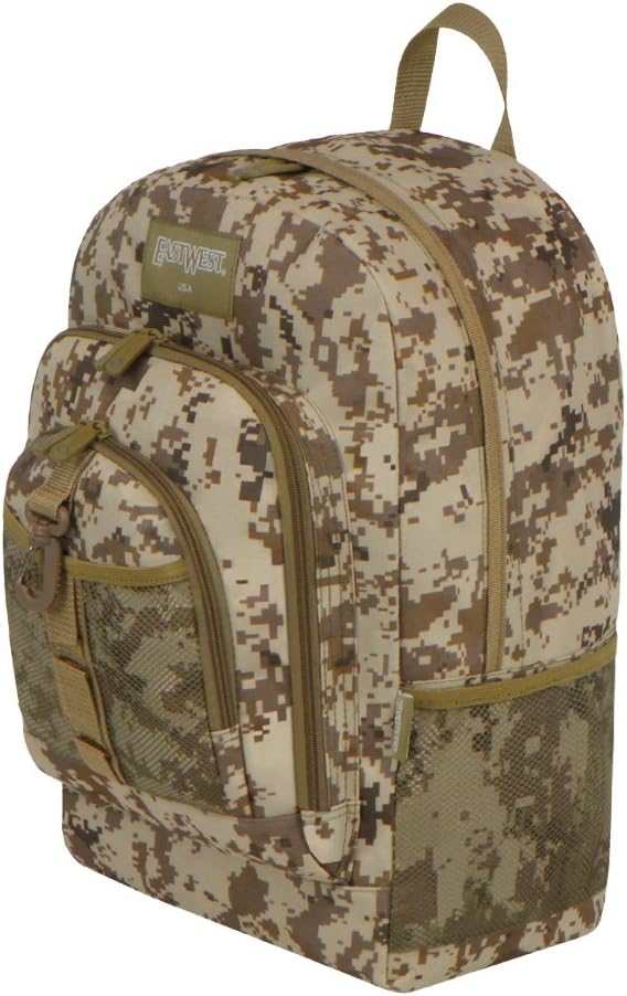 East West U.S.A BC104 Digital Camouflage Military Sports Backpack