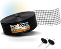 Rotak Critter Guard PRO - 4in x 100ft Solar Panel Bird Prevention Roll Kit with 60 Fastener Clips - Heavy Duty Galvanized Black PVC Coated ½ inch Wire Roll Mesh (4 PRO + 60 Clips)