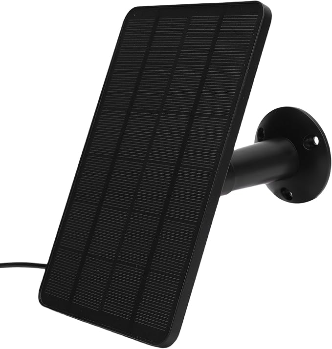 Solar Panel for Security Camera Outdoor 10W Video Doorbell Solar Panel Charger for Nest for Doorbell 2K 2 3 IP66 Water Proof 360° Adjustable Bracket (CSP4W-)