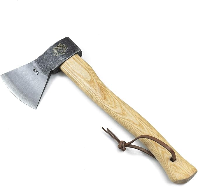 Plundie German Type Hatchet 1000 Traditional Ash Handle Natural x Silver 16.5 inches (42 cm)