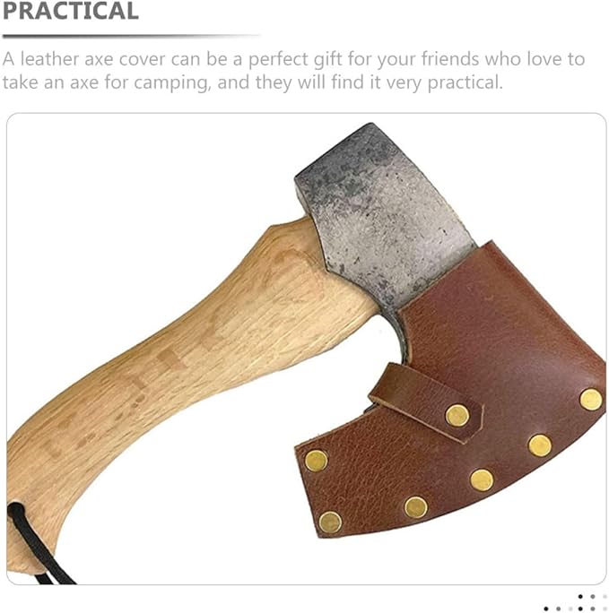 4pcs Professional Leather Hatchet Cover Sleeve Protective Case for Camping and Outdoor Use Fit for Hatchets Easy to Install and Carry