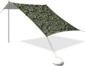 xigua St. Patrick's Day Beach Tent Sun Shelter with Carrying Bag - Silver Coated Oxford Fabric Beach Canopy for Beach Camping Fishing - Includes Windproof Ropes Sandbags &amp Stakes