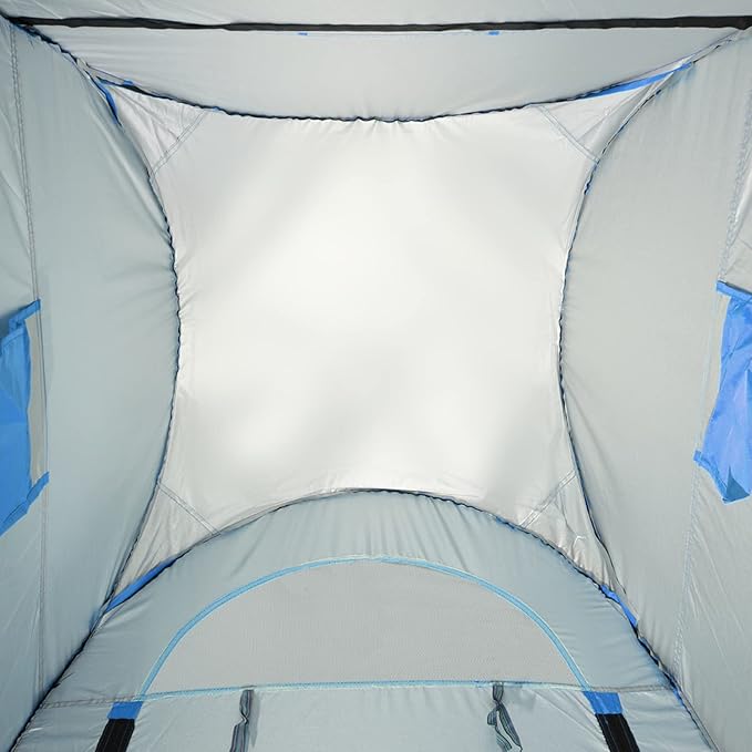 Pop Up Pod - Privacy Shower Tent with Carry Bag Dressing Room Instant Portable Toilet Stall for Camping Beach or Tailgate (Blue)