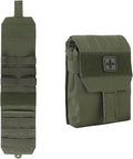 Small Tactical First Aid Pouch Lightweight Medical Kit Bag for MOLLE Straps Compact Organizer for Chest Rigs Battle Belts Hiking Packs