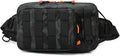 Outdoor Camping Chest Bag Tactical Shoulder Molle Waist Bags Fishing Lure Belt Pack Travel Sling Hiking Hunting Backpack Sac(Green Camo)