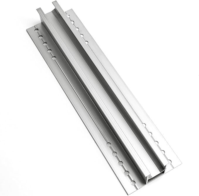Solar Mounting Kit for Flat Roof and GroundShingle or Metal RoofsMounting Rails Clamps SetComplete DIY Solar Racking Kit for Home InstallationFits Standard 35mm Panel Frames(4) Short 11.8” Rails