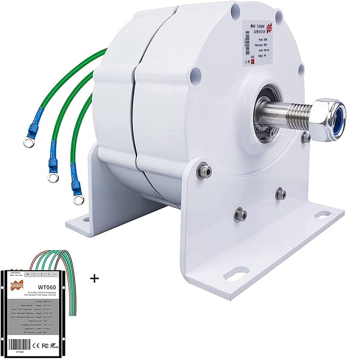 3000W 5000W 6000W 8000W 9000W 10000W Permanent Magnet Generator 12V 24V 48V Wind Turbine Generator Windmill Exercise Bike Hydro Turbine Electric Motor DIY Your Own Horizontal Wind Turbine24V-6000W
