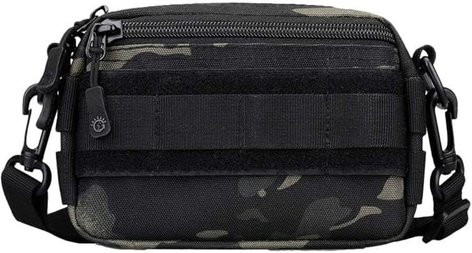 UNISTRENGH Tactical Pouch Molle Mini Modular Admin Pouch for Tactical Vest Chest Waist Pack Utility Tool Pouch Tactical EDC Bag