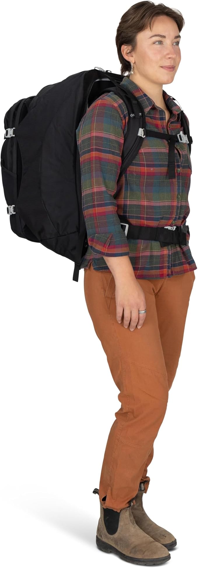Osprey Fairview 55L Women's Travel Backpack - Carry On Bag with Personal Item Sized Detachable Daypack Sawdust-Olive Tan