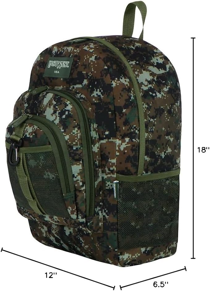 East West U.S.A BC104 Digital Camouflage Military Sports Backpack