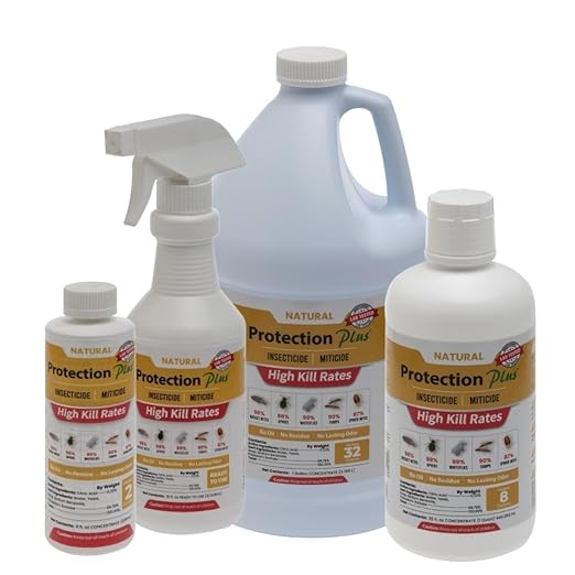 Environmental Plant Management Protection Plus Ready To Use | Oil-Free Contact Insecticide for Plants | Kill Aphids Whiteflies Spider Mites &amp Other Soft-Bodied Pests | Natural | Indoor &amp Out