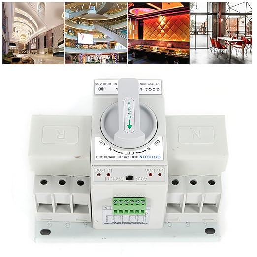 63A 2P Dual Power Automatic Transfer Switch 110V Generator Changeover Switch 50HZ/60HZ