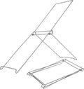 Nicesolar Portable Solar Panel Stand Multi-functional Solar Panel Brackets Diameter 4 304 stainless steel Tool-free installation for Foldable or Flexible Solar Panels (L)