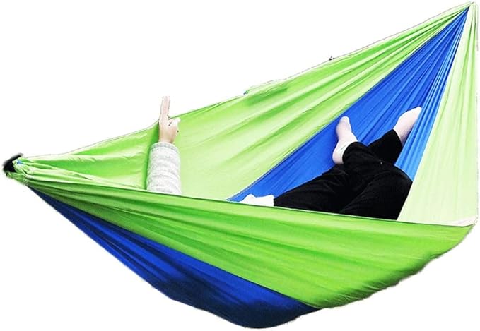 Portable Hammock Outdoor Double Camping Hammock Lightweight Nylon Parachute Hammocks for Patio Backyard for Backpacking Beach (Color : C Size : 270X140cm)
