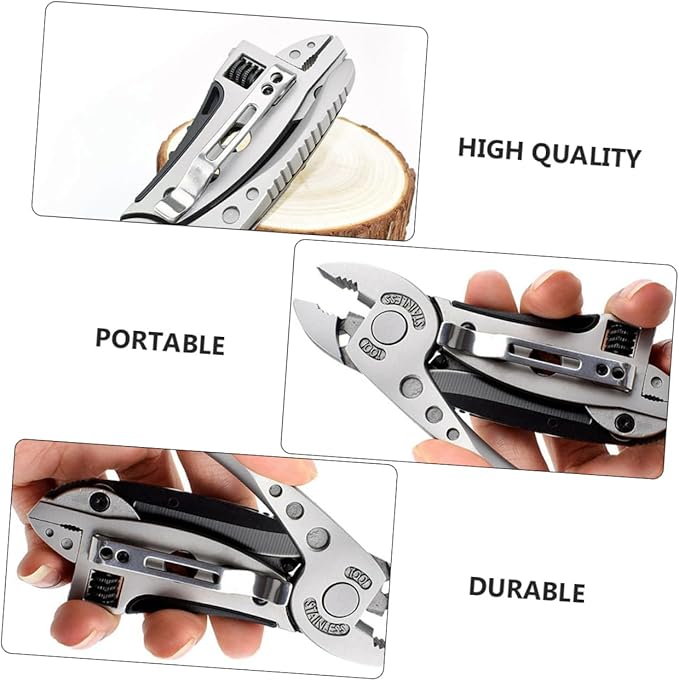 NUOBESTY 2Pcs Multi Tool Pliers Portable Outdoor Camping Wrench Screwdriver Wire Cutter Lightweight Compact for Hiking Climbing and Everyday Use