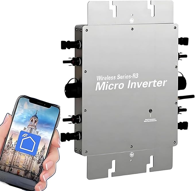 MicroinverterMppt Pure Sine Wave DC to ACSolar Grid Tie Inverter 110V/220VIP65 WaterproofSolar Micro Inverterfor Residential AreasCommercial AreasPower StationsSchools 350W
