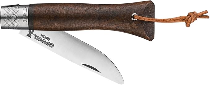 OPINEL NEO6 Folding Non-Locking Pocket Knife OPIFLEX Intuitive Design EDC Folder Wood Handles 2.75 in. Blade (Walnut)