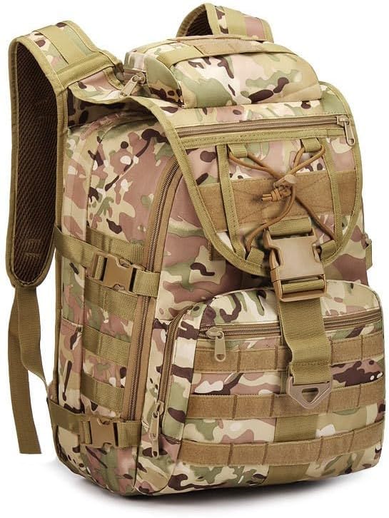 Tactical Backpack Military Molle Hiking 40L Outdoor camouflage travel camping tactical all-terrain camouflage
