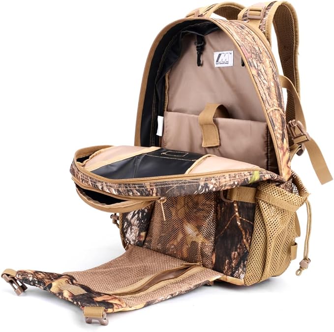 Tactical Military Assault 30L Travel Backpack Army 3-Day Assault Pack for Camping Hunting Trekking Outdoor Survival Range Molle Bag with Multi-Compartment Storage Maple Leaf