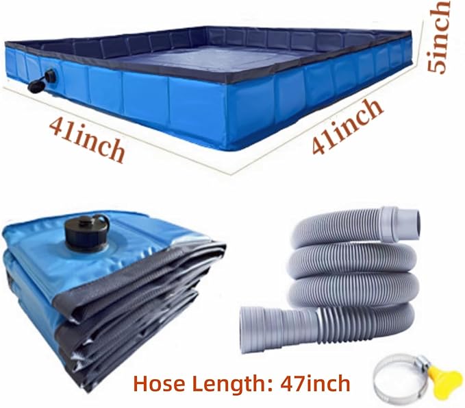 Portable Shower Pan Foldable Shower Base Floor Outdoor Shower Enclosure Base Shower Stall Base for Indoor and Outdoor