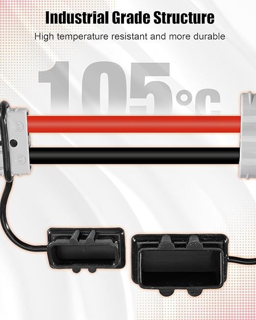 SB350-SB175 SB350 Gray to SB175 Gray Anderson Adapter Cable Heavy-Duty Connector Adapter for Solar Generator Inverter Winch Truck RV Battery Quick Connect Harness