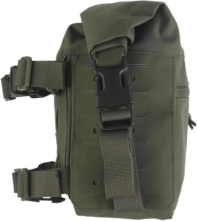Tactical Chest Rig Expansion PackLarge Capacity MOLLE Admin Open Top PouchWaist Bag Expansion Pack for Split Chest Pack