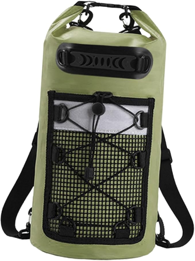 Dry Bag Storage Bag with Handle Comfortable for Hiking Men/Women Camping Boating Green