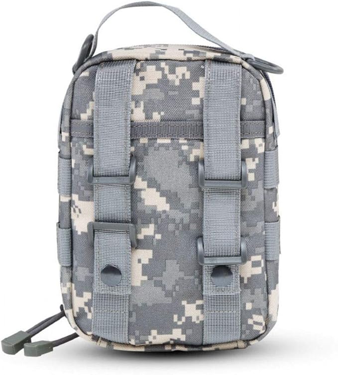 Outdoor Sports Airsoft Gear Molle Assault Combat Hiking Bag Accessory Camouflage Kit Pack Tactical Medical Pouch - DW
