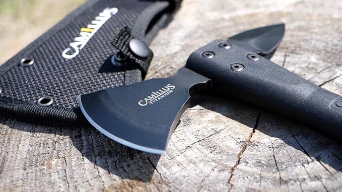 Camillus Ravenous 13.5-inch Tomahawk with Sheath Black