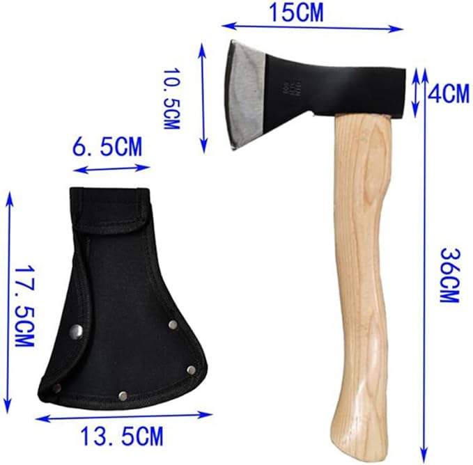 1pc Axe Blade Cover Sheath Head Holster Portable Nylon Double Hatchet Axe Protector Snap Outdoor Tools Protetive Case for Outdoor Camping Blade Protection