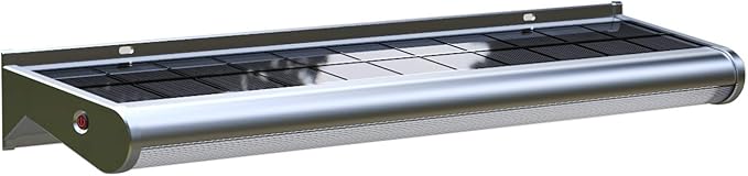 eLEDing Solar Powered Lights 48 LED Wall Light Outdoor Weatherproof Wireless Billboard Advertisement Sign Security Light for Patio Back Door Building Bus Stop