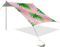 Beach Canopy with Windproof Ropes &amp Sandbags Beach Tent Sun Shade Sun Shelter for Camping Trips Fishing Backyard Fun or Picnics Palm Tree