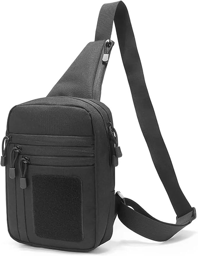 Tactical Pistol Gun Case Shoulder Bag Outdoor Hiking Hunting Camping Chest Bag with Gun Holster