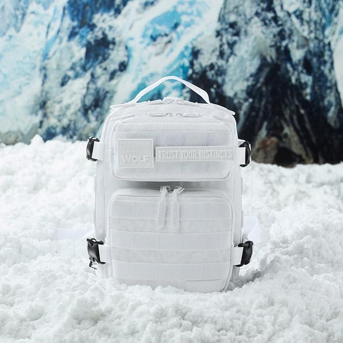 WOLFpak 9L Mini Tactical Backpack (Snow Leopard) | Compact Small Everyday Carry Bag for Gym School Travel | Durable Water-Resistant Daypack with Molle System and Patch Panel