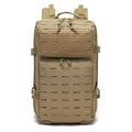 45L Military Tactical Backpack For Men Molle Daypack 3 Day Bug Out Bag Hiking Fishing Backpack Rucksack (Mud Color)