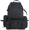 Genérico Compatible For Outdoor Military Tactical Backpack Sports Bag Waterproof Camping Hiking Travel 50L(Black B)