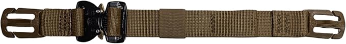 Made in USA Replacement Backpack MOLLE Sternum Chest Strap with Cobra Buckle (Coyote Brown 1 Webbing)
