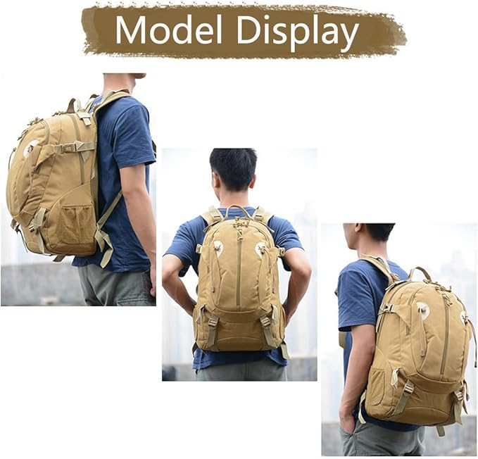 Tactical Backpack for Men Hiking Day Pack Military Rucksack Waterproof 30L EDC Bag Army Assault Pack (Military Green)