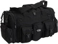 NPUSA Mens Large 22 Inch Black Duffel Duffle Military Molle Tactical Gear Shoulder Strap Travel Bag
