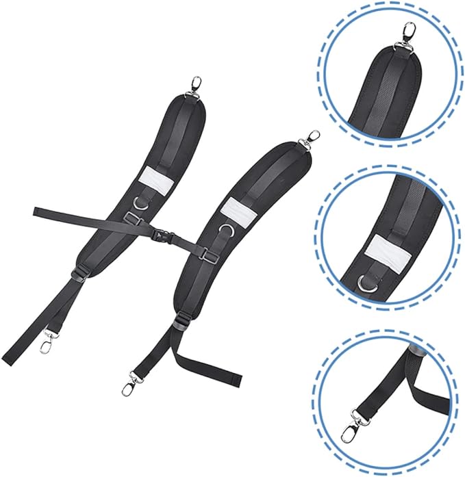 jojofuny 2pairs Adjustable Shoulder Straps for Drifting Backpack Neoprene Padded Shoulder Straps for Outdoor Sports and Fitness Activities