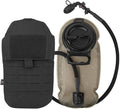 KRYDEX Tactical Molle Hydration Pouch with1.5L Inner Bladder - Low Profile Water Reservoir Bag for Molle Vest Backpack for Cycling Hiking Climbing Hunting
