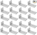 L Foot Solar MountAluminum Alloy Photovoltaic Solar Panel Mounting L Brackets for Roof PV System Waterproof &amp Weather ProofStrong Load (20PCS)