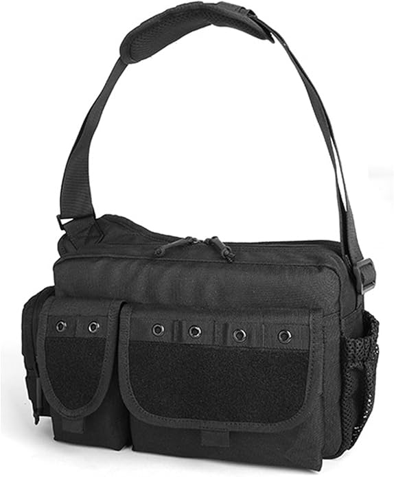 Tactical Messenger Bag - Military Molle Briefcase Crossbody Shoulder Bags Sling Pack for Cycling Hunting Camping