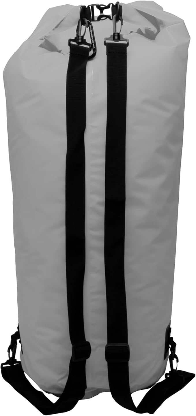 geckobrands Tarpaulin Dry Bag – Waterproof PVC Bag with Carabiner for Secure Storage for Boating Kayaking Camping